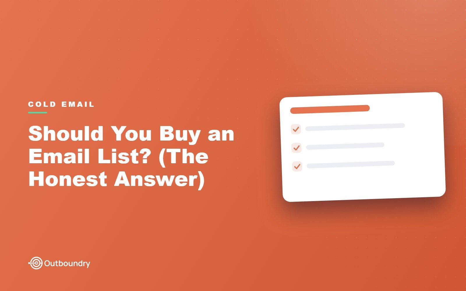 Should You Buy an Email List? (The Honest Answer)