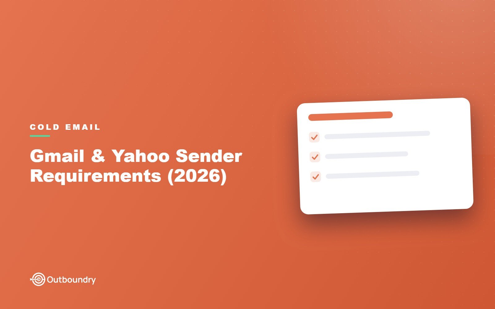Gmail & Yahoo Sender Requirements (2026)