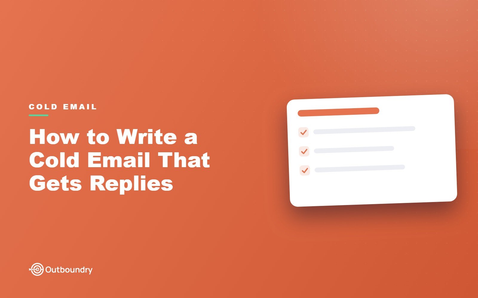 How to Write a Cold Email That Gets Replies