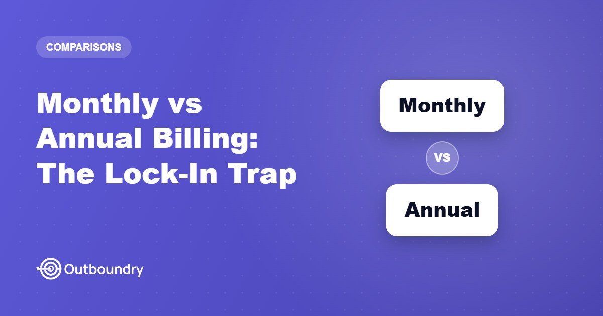 Monthly vs Annual Billing for Cold Email Tools: The Lock-In Trap