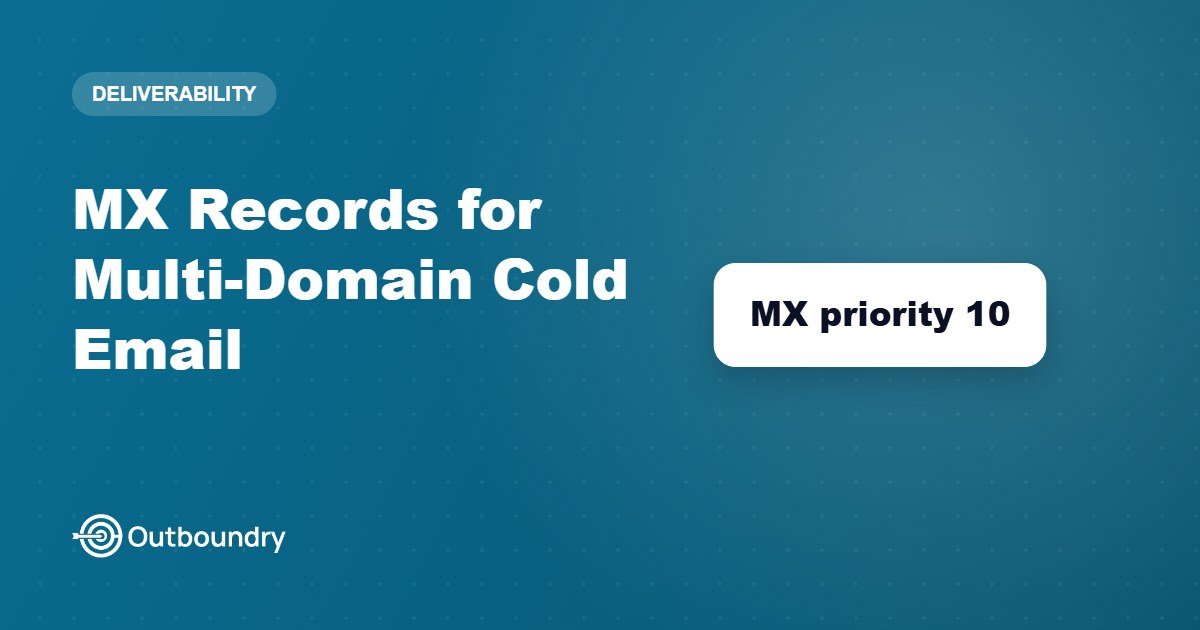 MX Records for Multi-Domain Cold Email: Setup and Common Mistakes