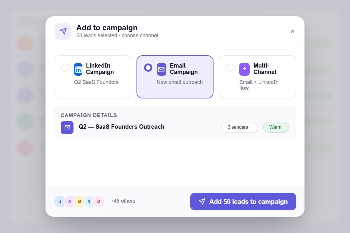 add to campaigns